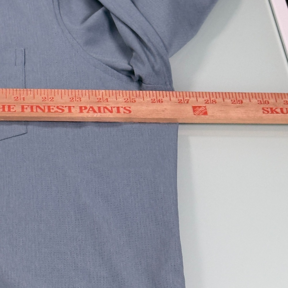FLX Urban Commuter Performance Long Sleeve Tech Shirt Mens Slate Blue - XXL Slim - Picture 7 of 11